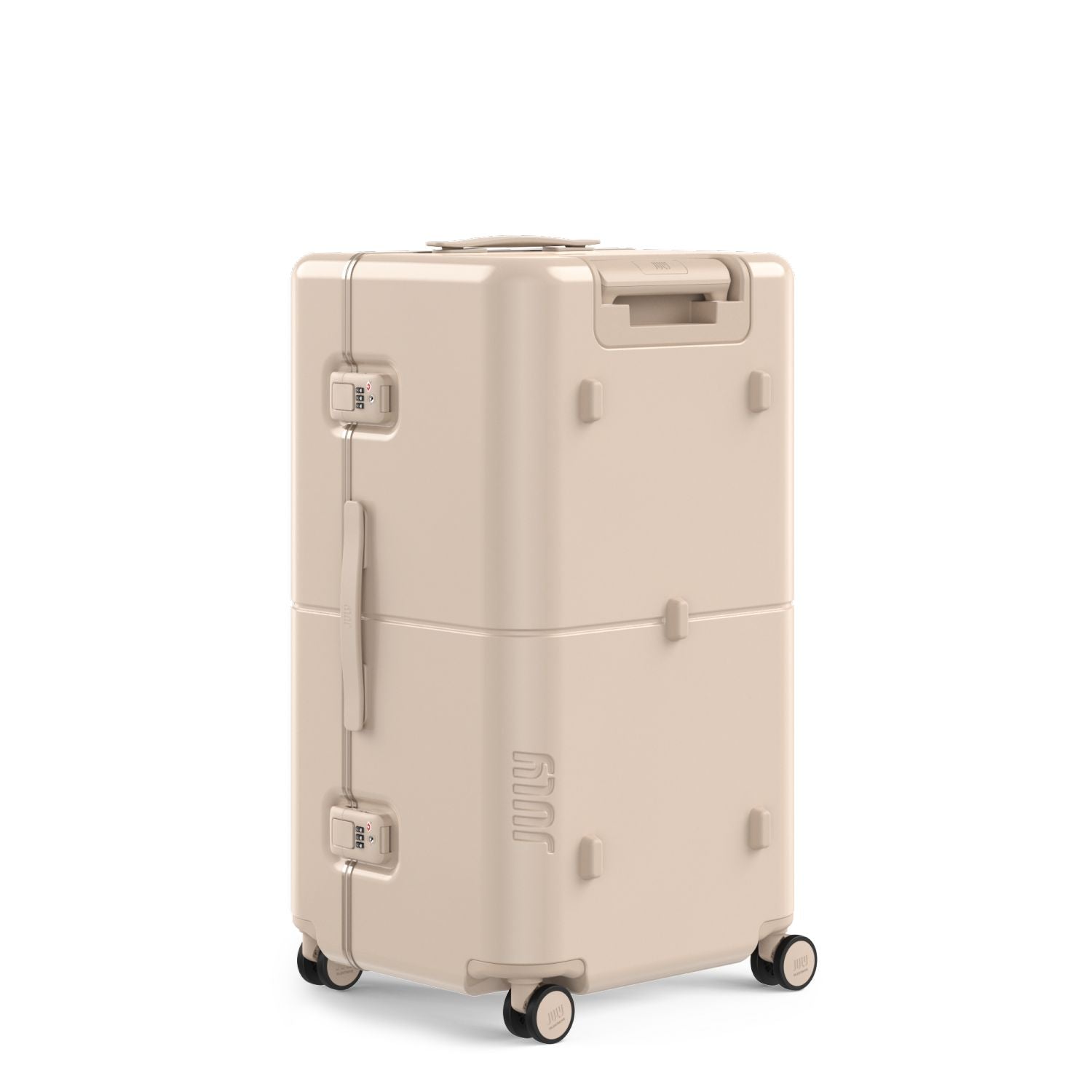 July Checked Trunk Polycarbonate Frame 28" Luggage - Sand