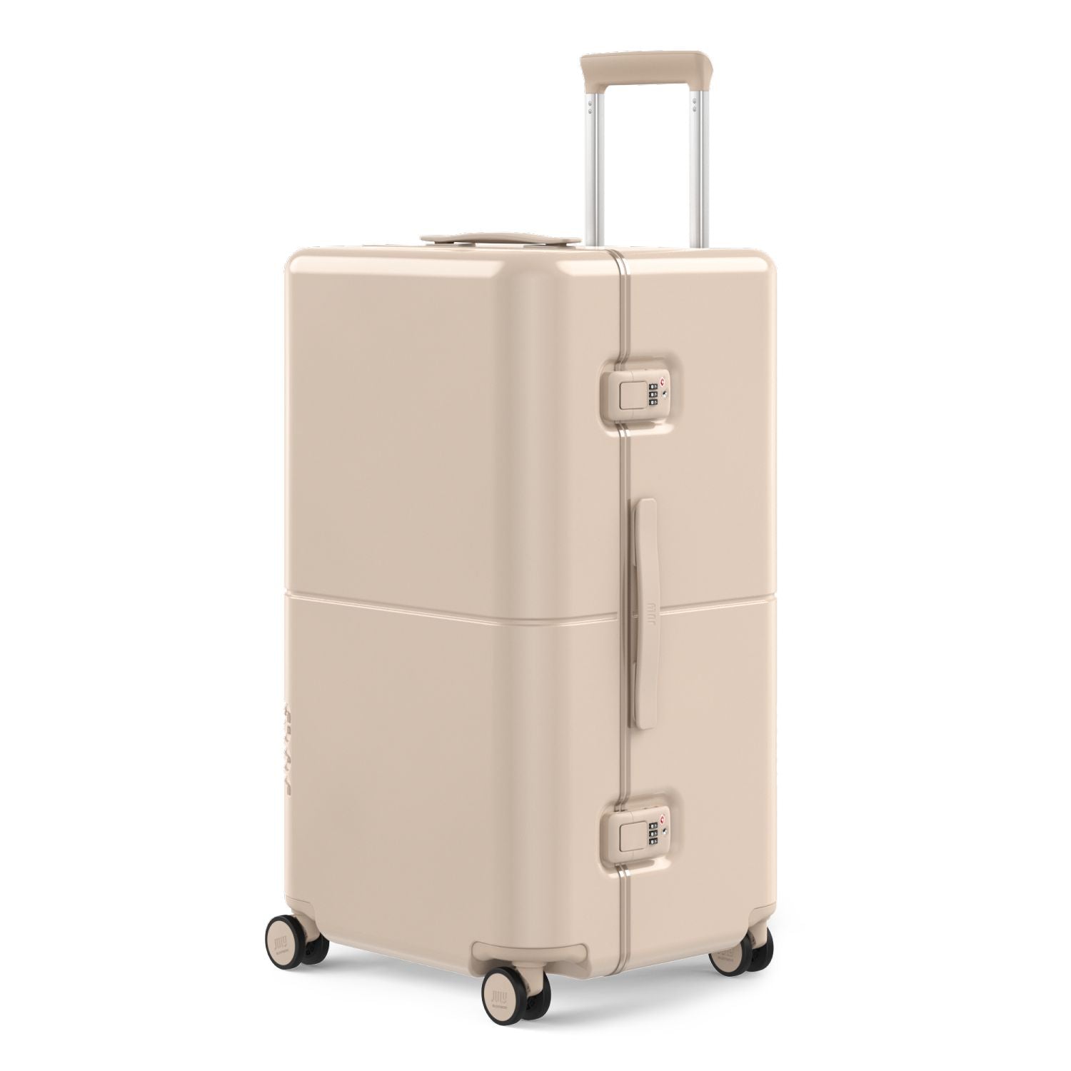 July Checked Trunk Polycarbonate Frame 28" Luggage - Sand