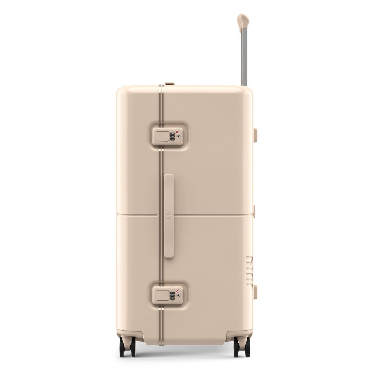 July Checked Trunk Polycarbonate Frame 28" Luggage - Sand