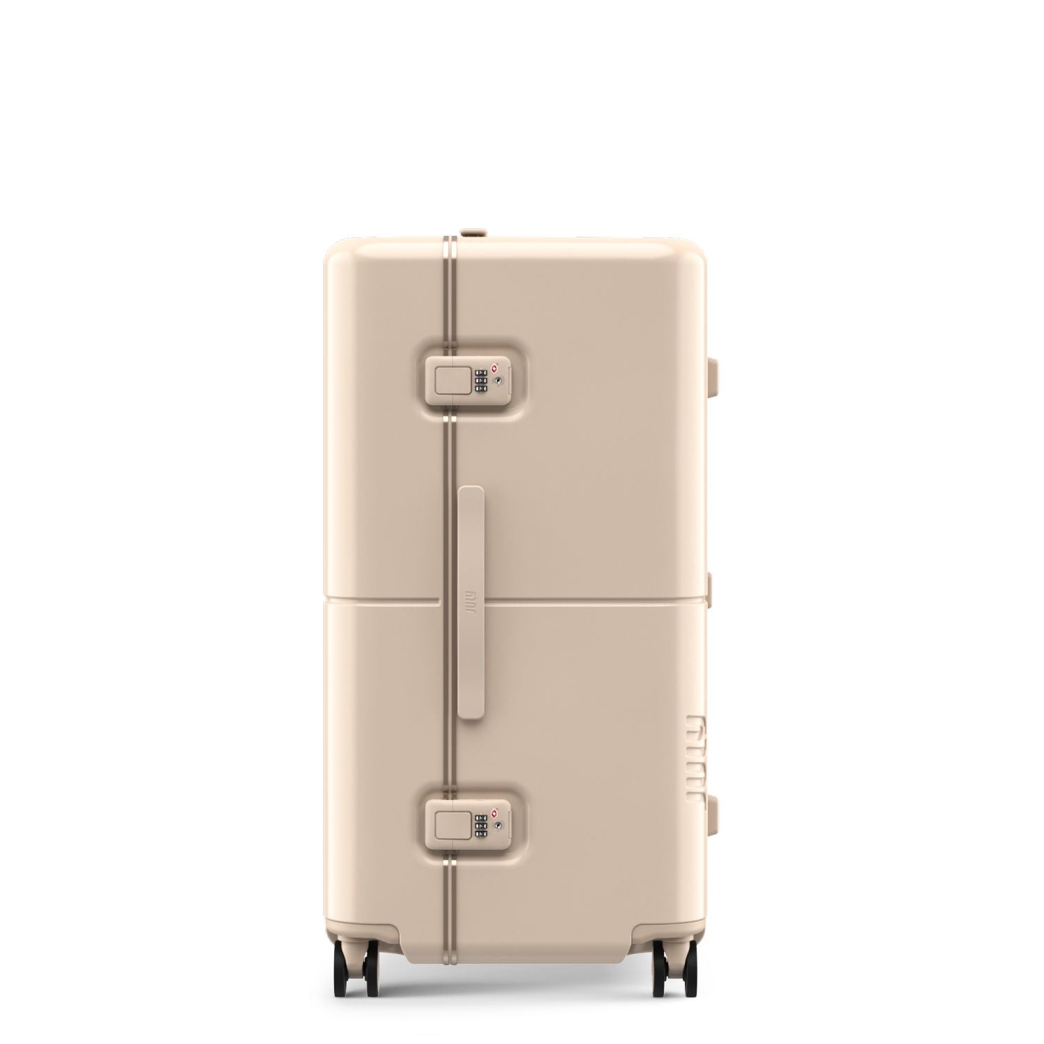 July Checked Trunk Polycarbonate Frame 28" Luggage - Sand