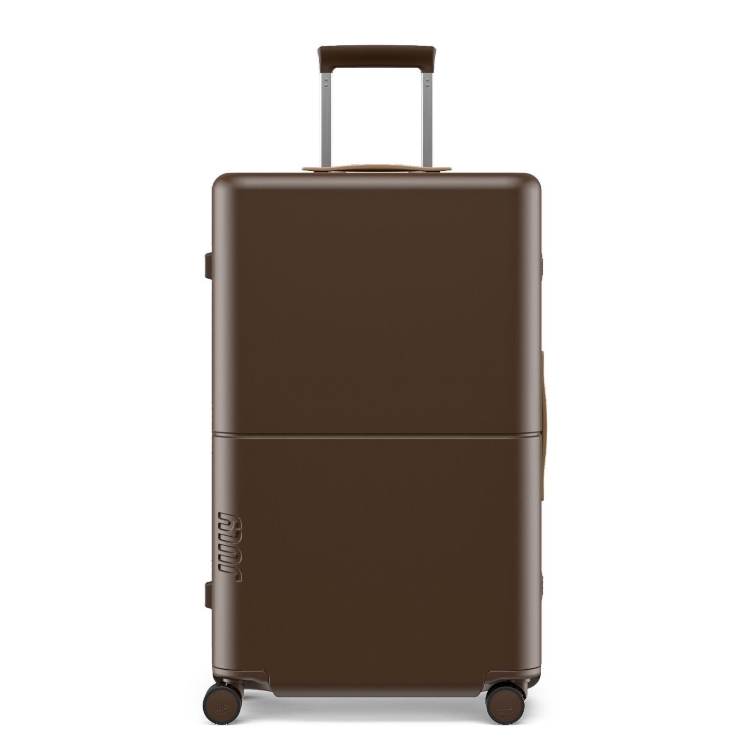 July Checked Trunk Plus Polycarbonate Frame 30" Luggage - Matte Brown