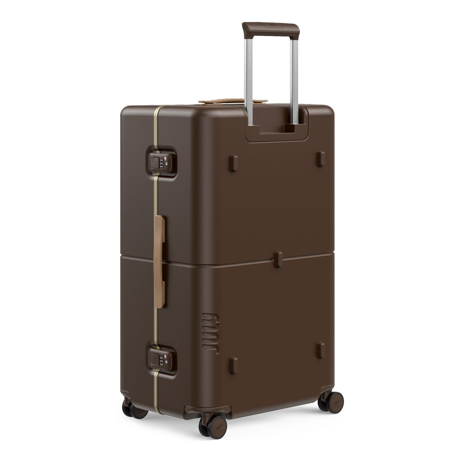 July Checked Trunk Plus Polycarbonate Frame 30" Luggage - Matte Brown