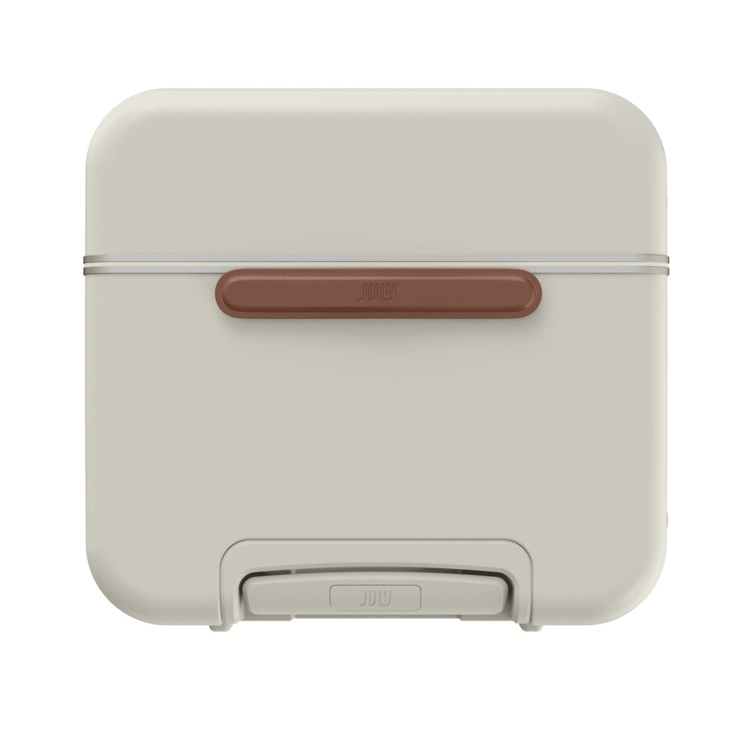 July Checked Trunk Polycarbonate Frame 28" Luggage - Matte Cream