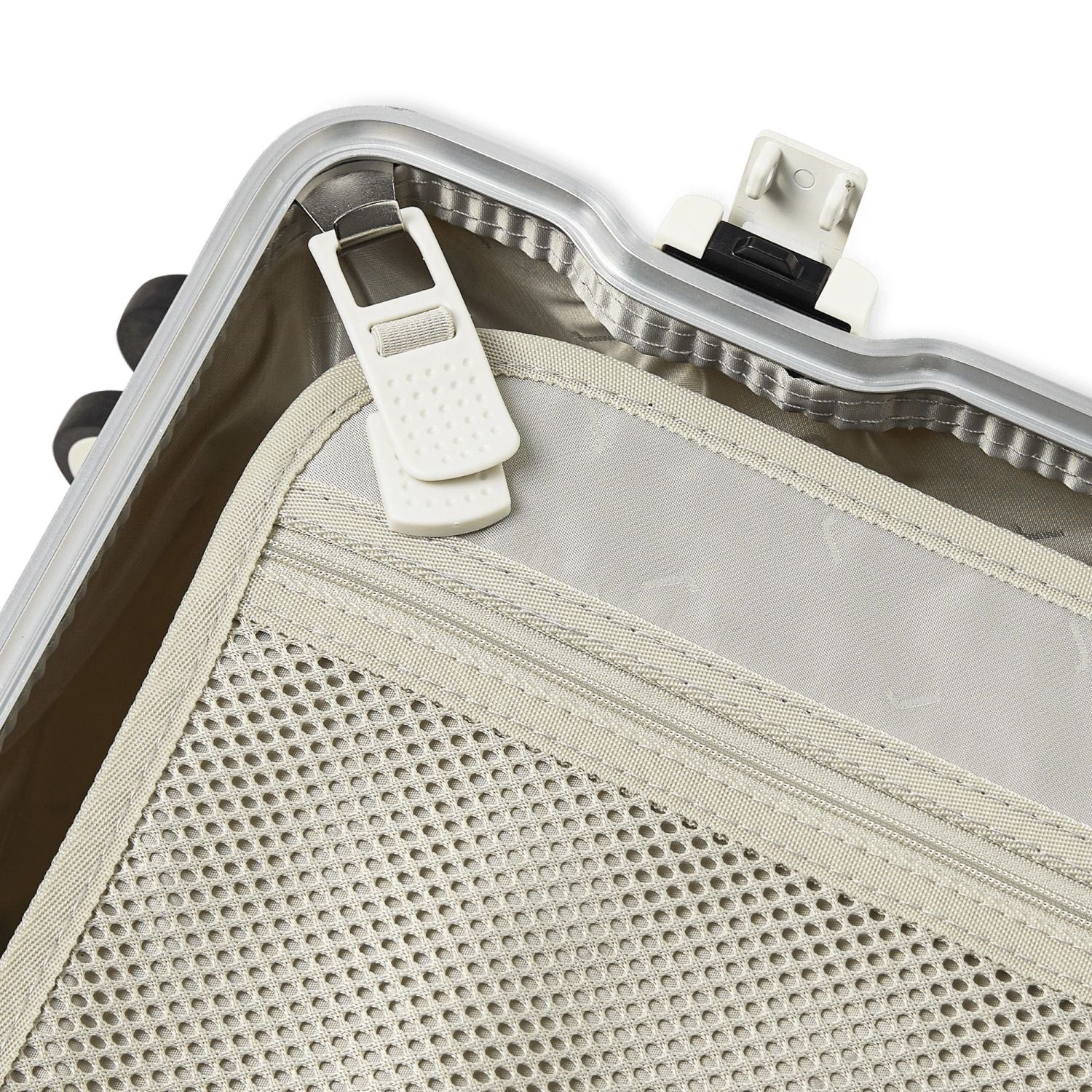 July Checked Trunk Polycarbonate Frame 28" Luggage - Matte Cream