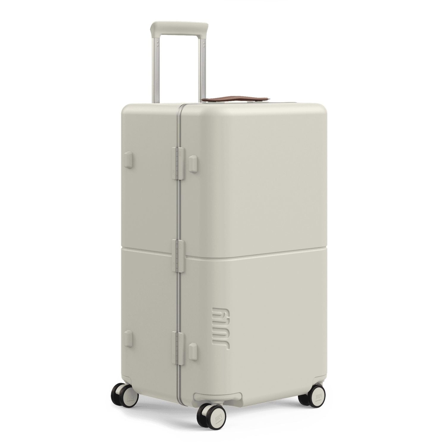 July Checked Trunk Polycarbonate Frame 28" Luggage - Matte Cream
