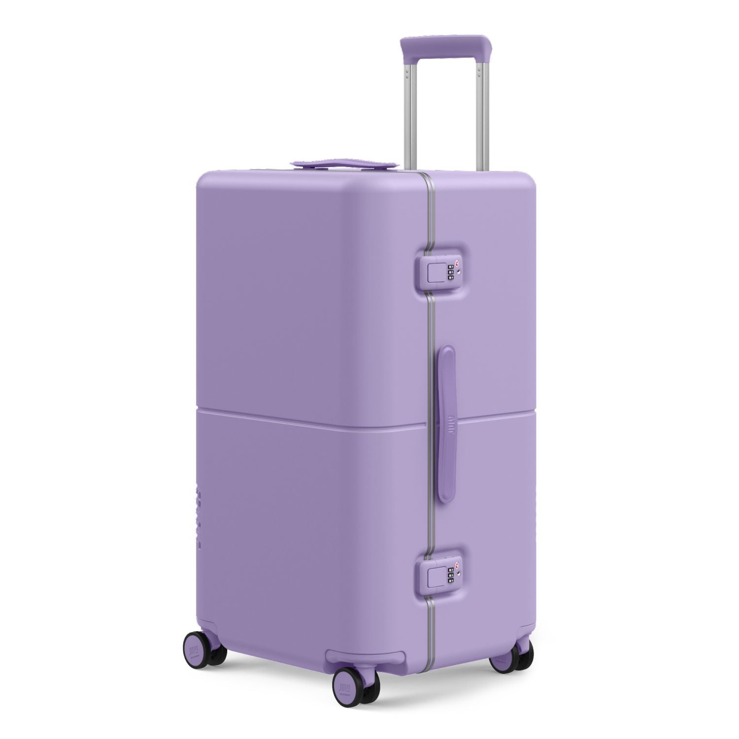 July Checked Trunk Polycarbonate Frame 28" Luggage - Lilac