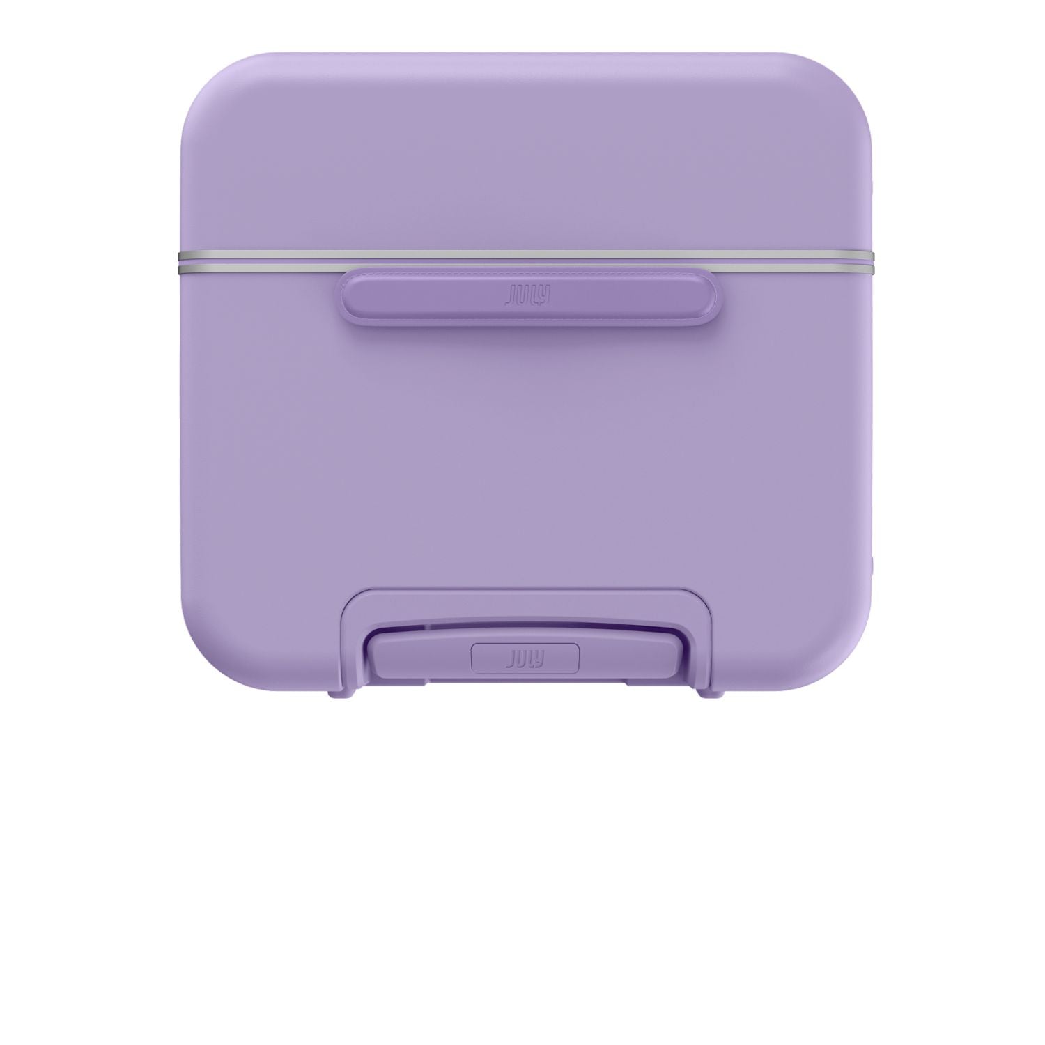 July Checked Trunk Polycarbonate Frame 28" Luggage - Lilac
