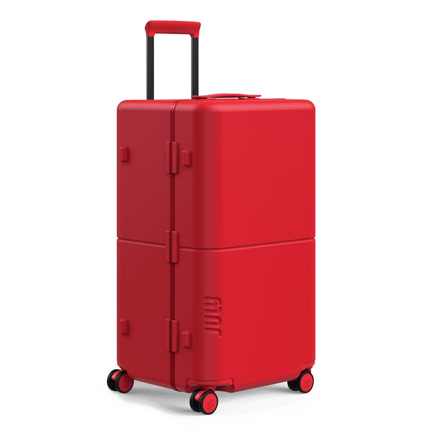 July Checked Trunk Polycarbonate Frame 28" Luggage - Matte Red