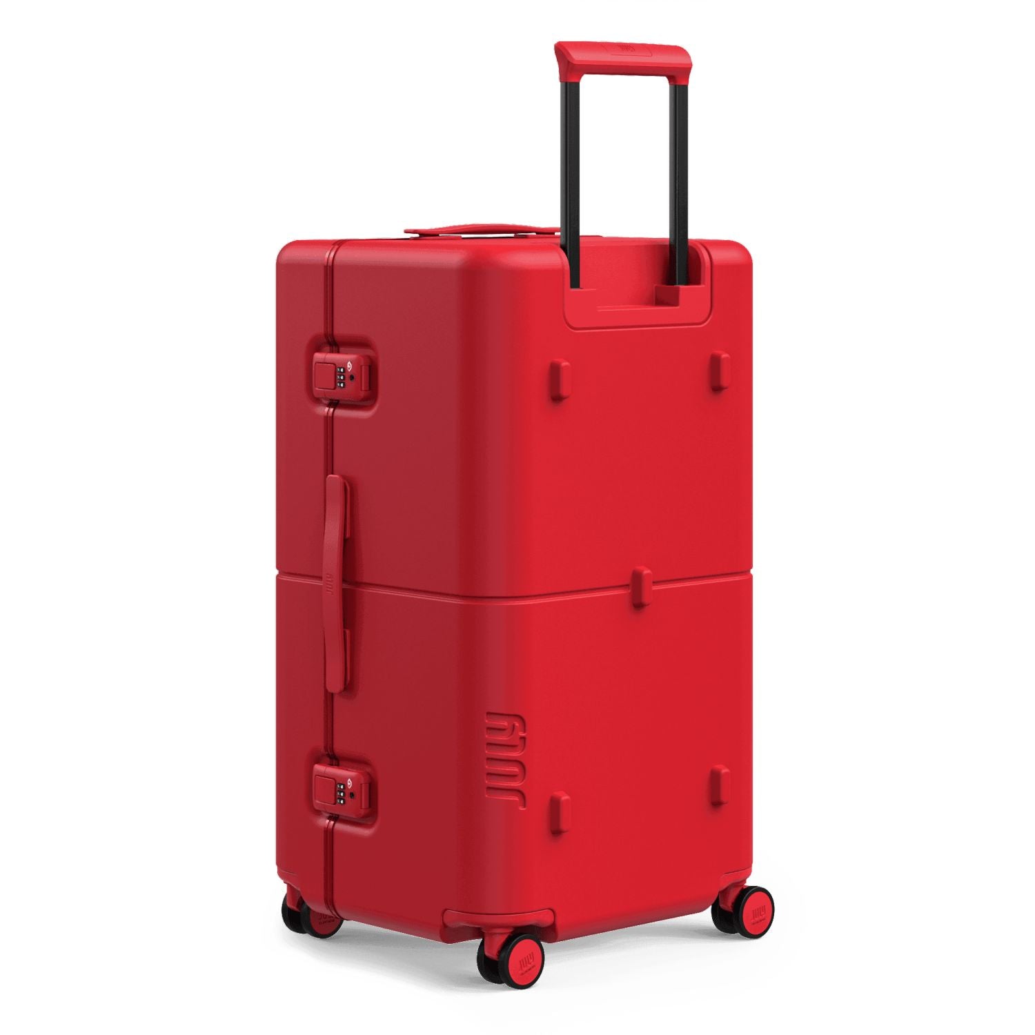 July Checked Trunk Polycarbonate Frame 28" Luggage - Matte Red