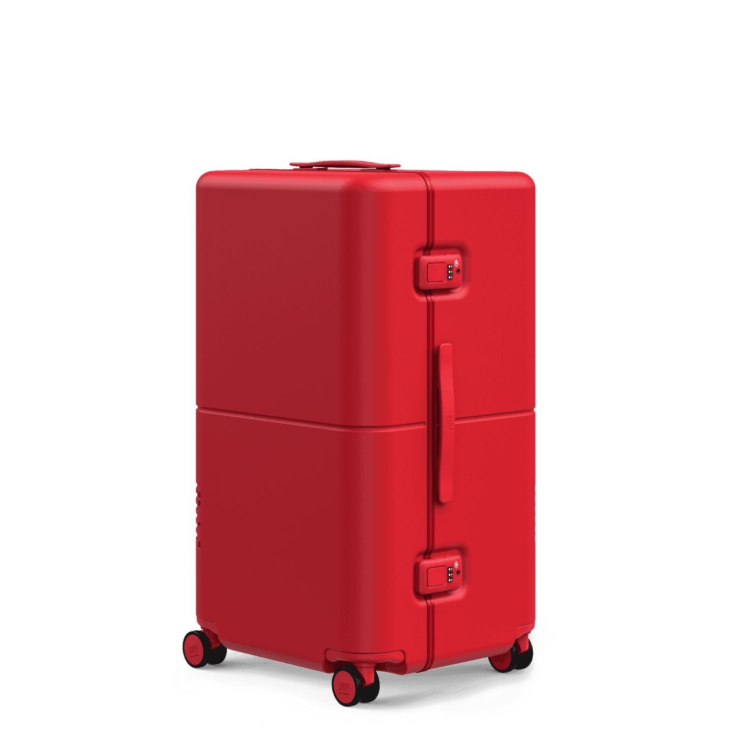 July Checked Trunk Polycarbonate Frame 28" Luggage - Matte Red