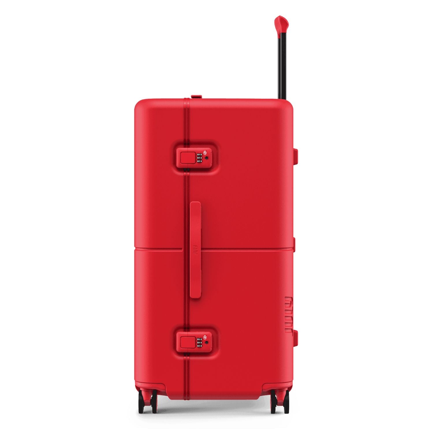 July Checked Trunk Polycarbonate Frame 28" Luggage - Matte Red