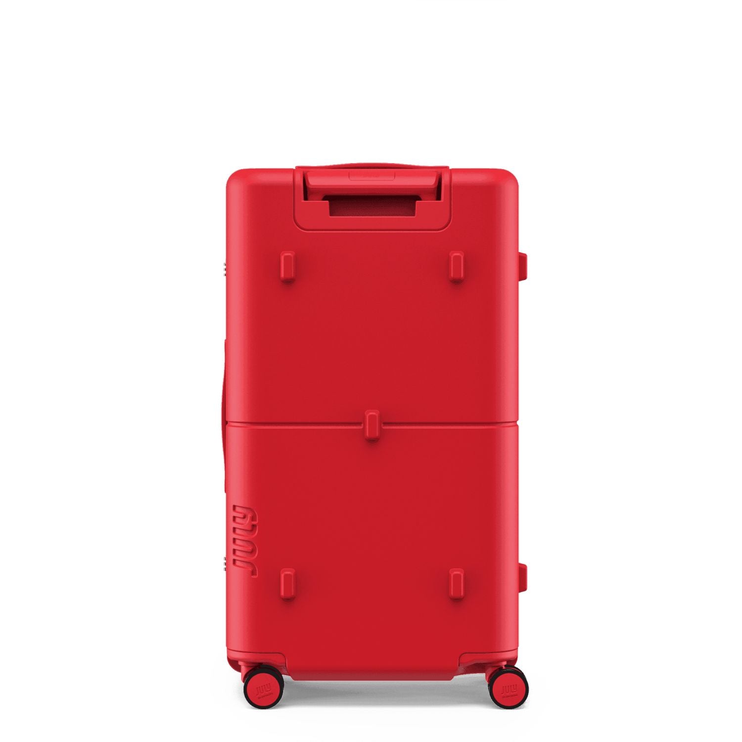 July Checked Trunk Polycarbonate Frame 28" Luggage - Matte Red