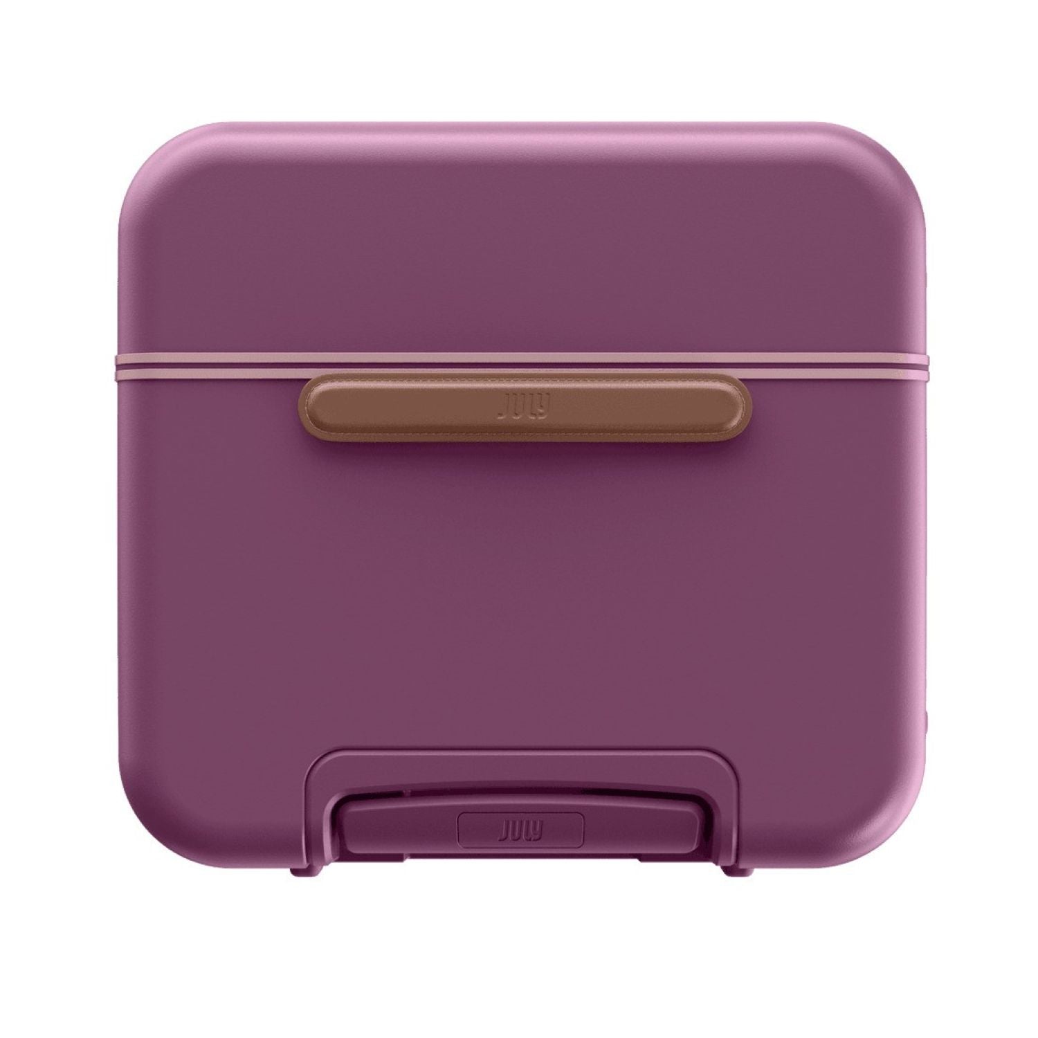 July Checked Trunk Polycarbonate Frame 28" Luggage - Plum