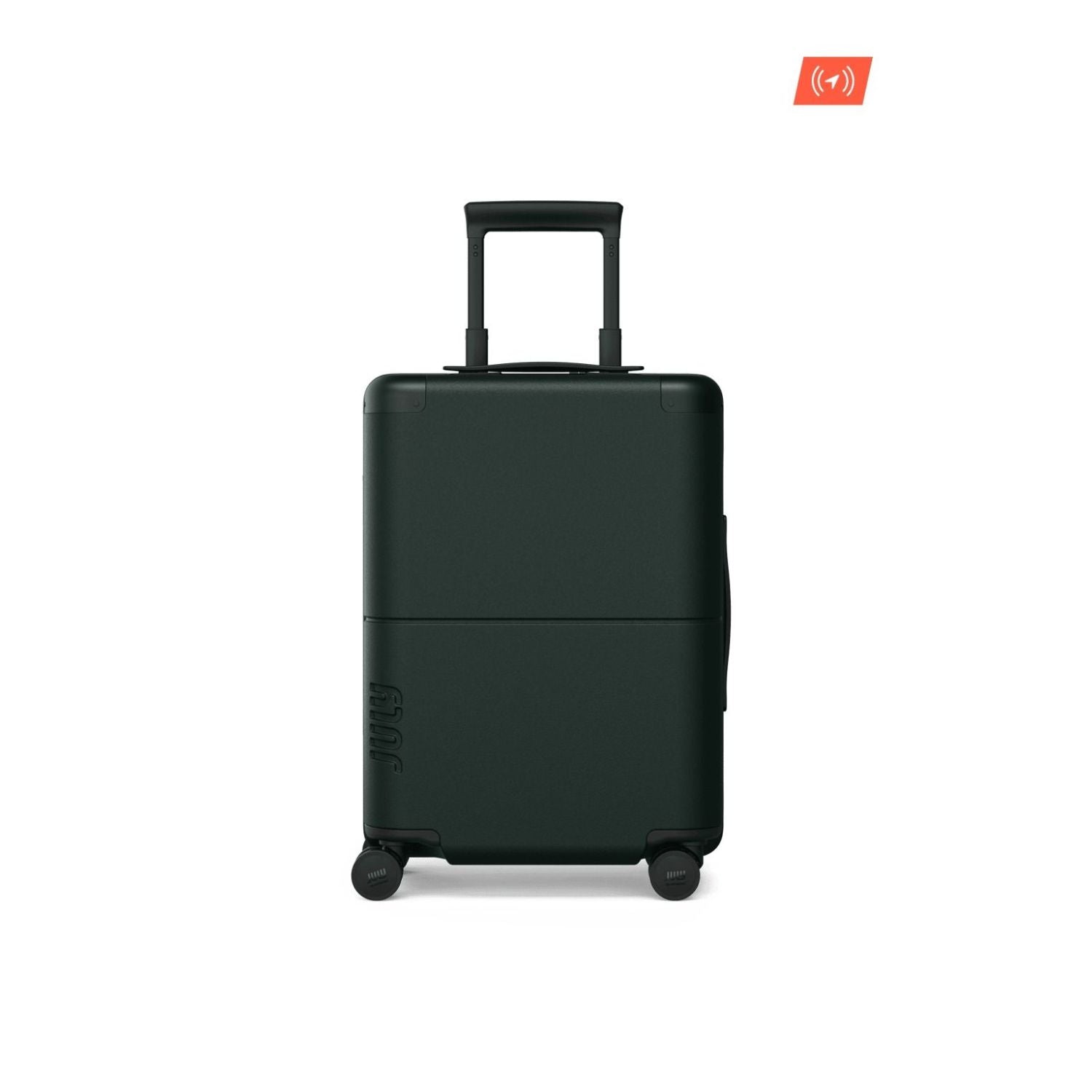 July Carry On Classic Polycarbonate  21" Luggage With Casesafe Tracking & Power Bank & Usb/Usb-C Cable - Forest