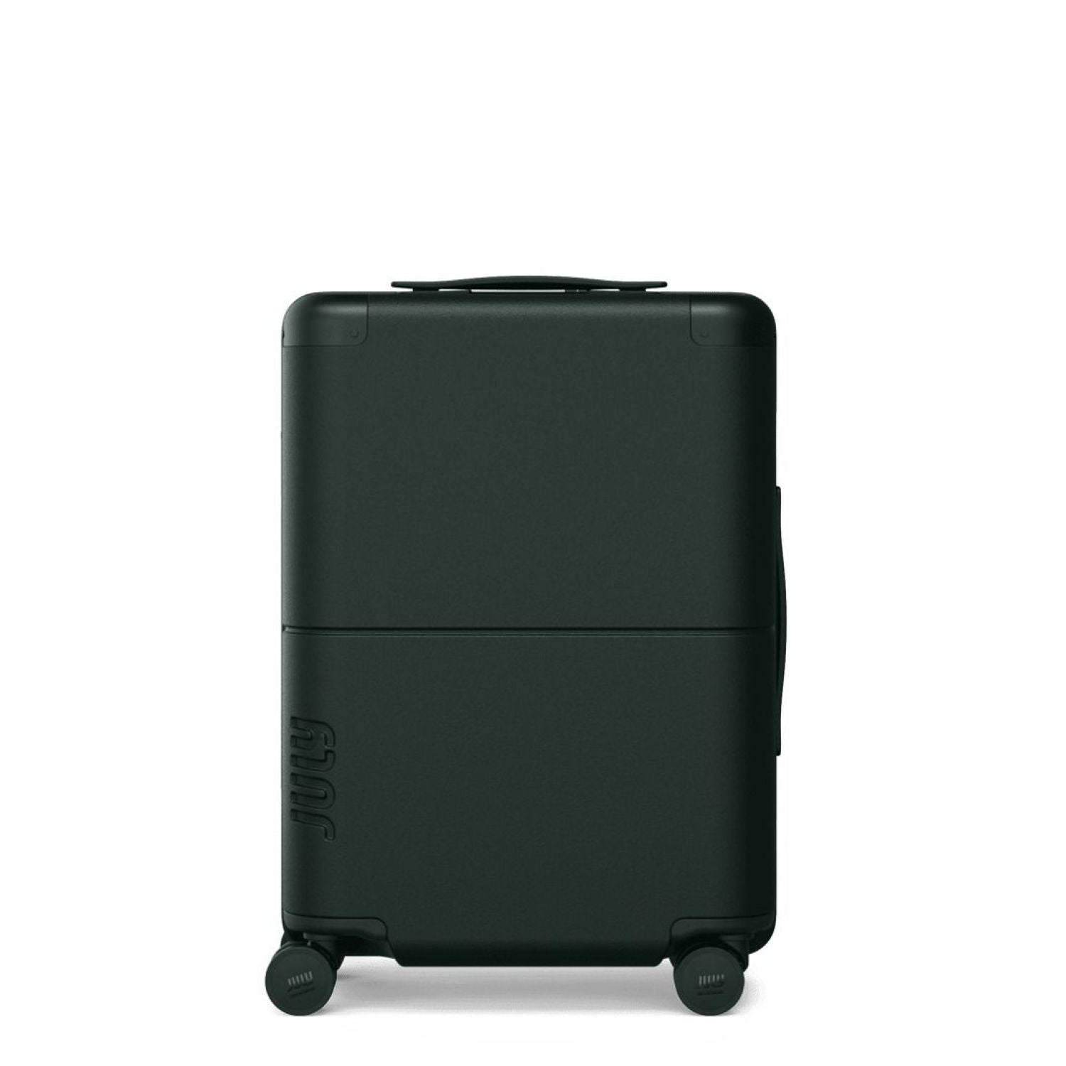 July Carry On Classic Polycarbonate  21" Luggage With Casesafe Tracking & Power Bank & Usb/Usb-C Cable - Forest