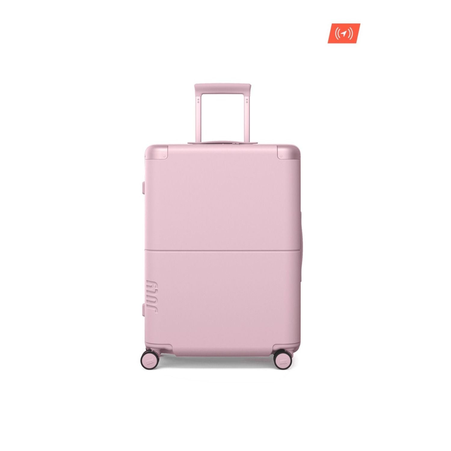 July Checked Expandable Polycarbonate With Casesafe Tracking 26" Luggage - Blush Pink