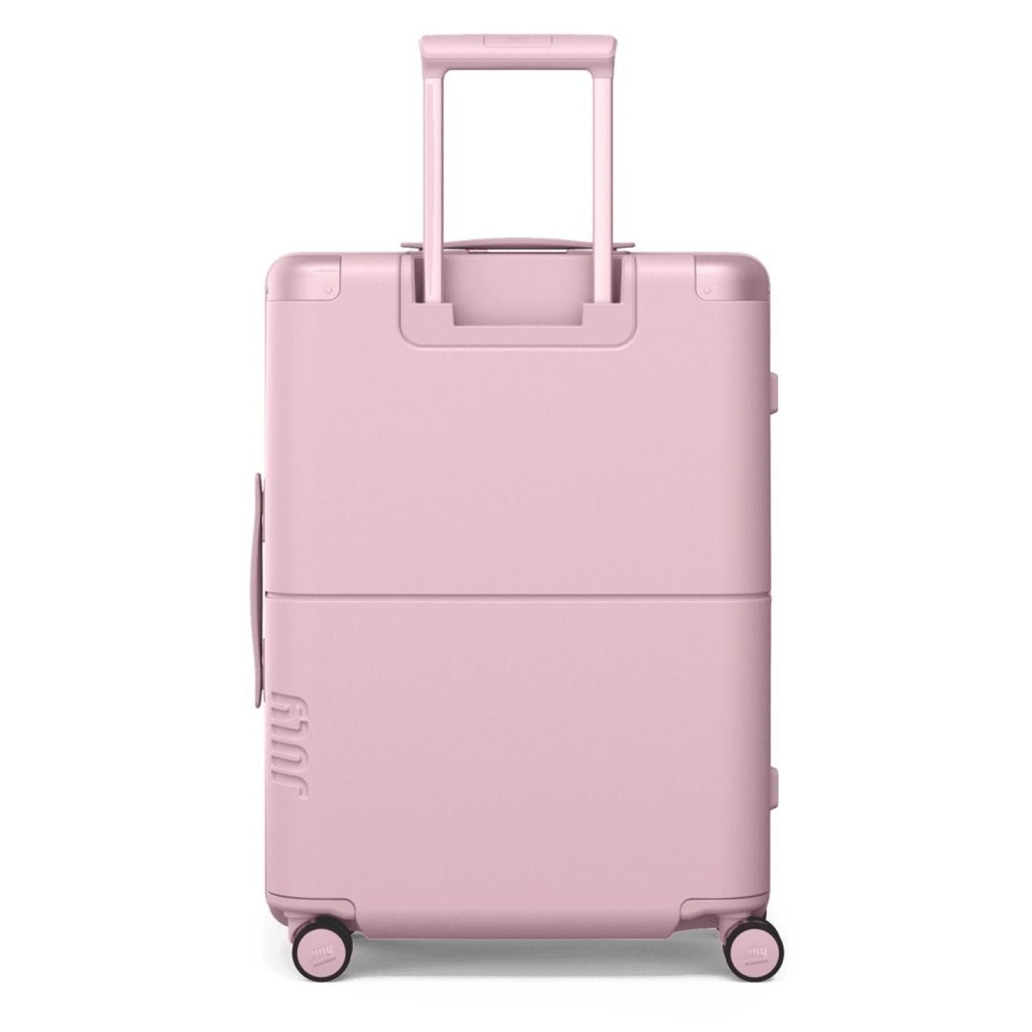 July Checked Expandable Polycarbonate With Casesafe Tracking 26" Luggage - Blush Pink