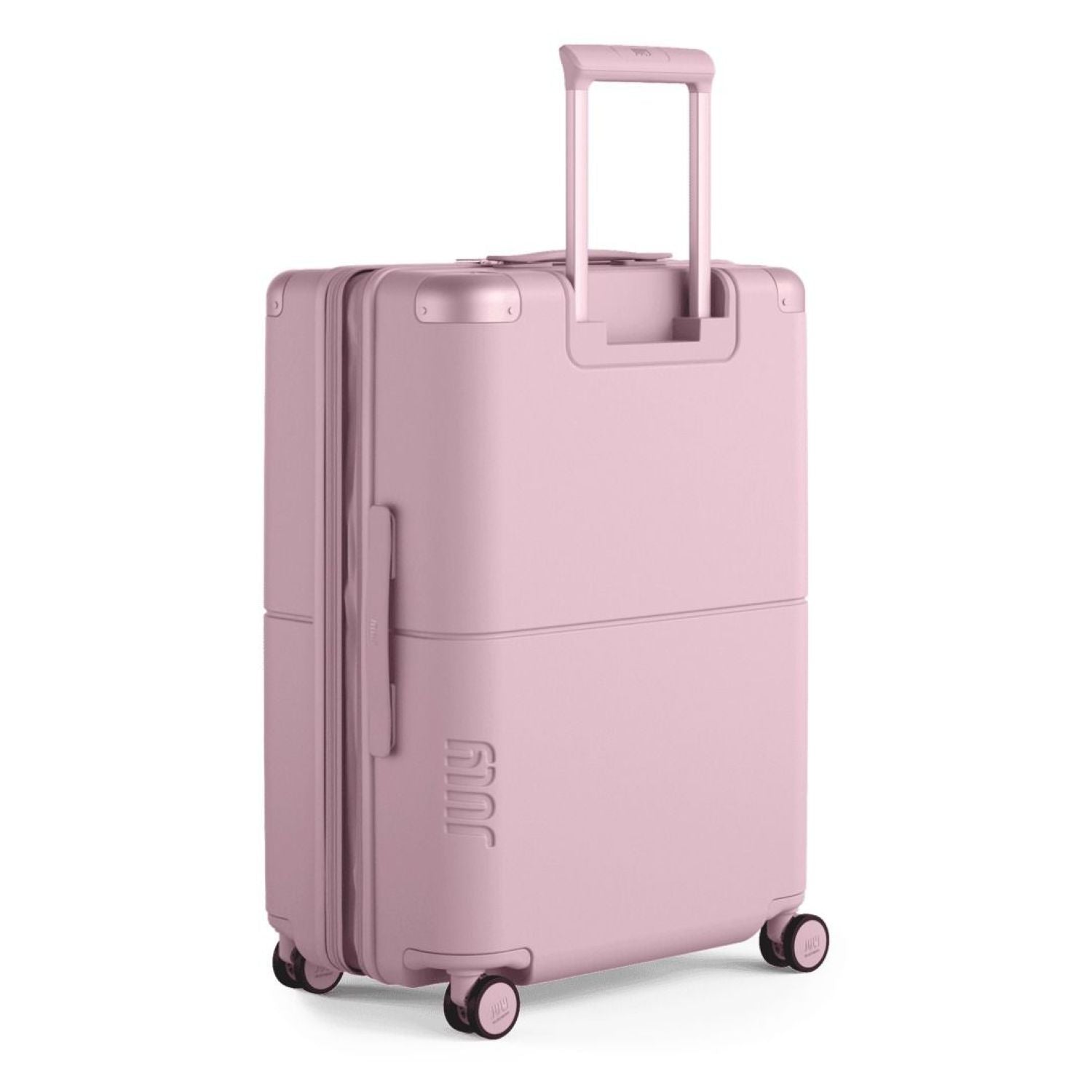 July Checked Expandable Polycarbonate With Casesafe Tracking 26" Luggage - Blush Pink