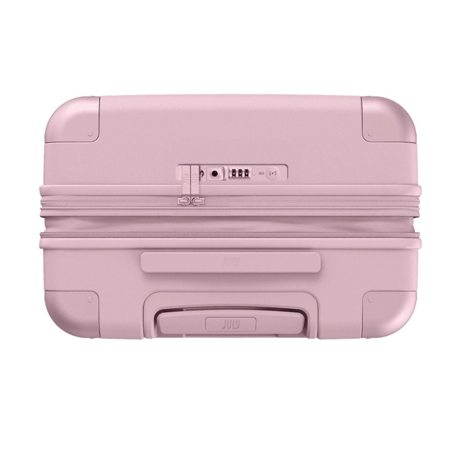 July Checked Expandable Polycarbonate With Casesafe Tracking 26" Luggage - Blush Pink