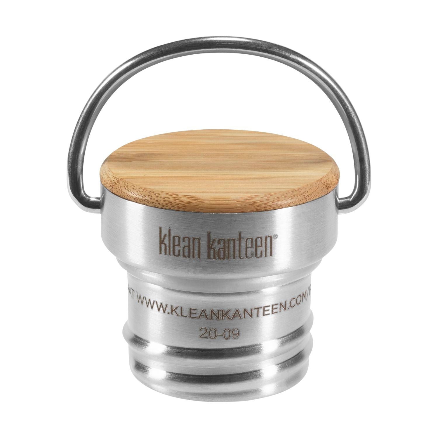 Klean Kanteen Water Bottle Bamboo Loop Cap with Bale (For Classic Bottles)