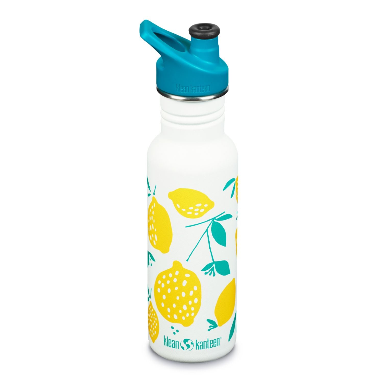 Klean Kanteen Classic 18oz Water Bottle (with Sport Cap) (Lemons)