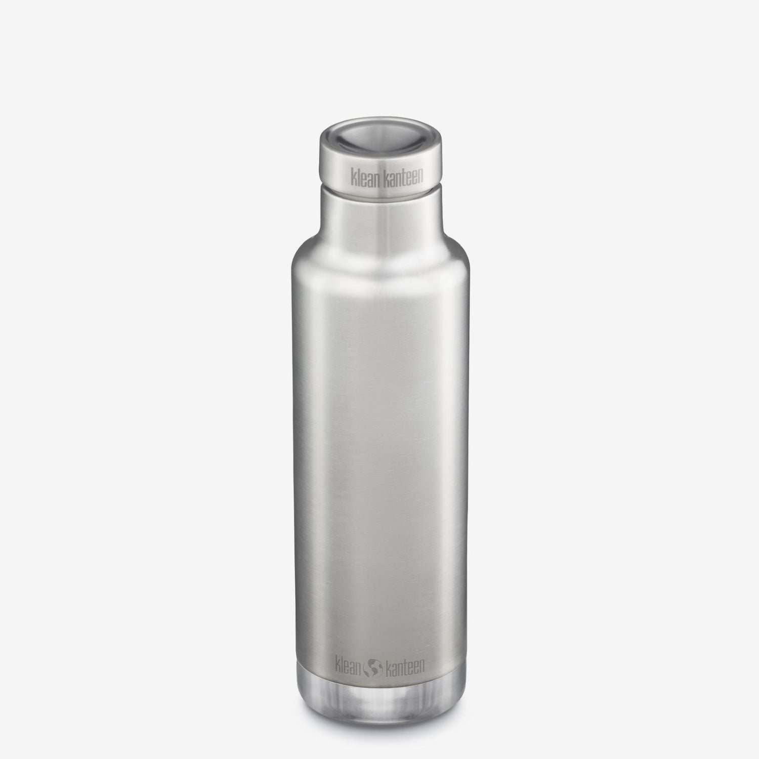 Klean Kanteen Insulated Classic 25Oz With Pour Through Cap - Brushed Stainless