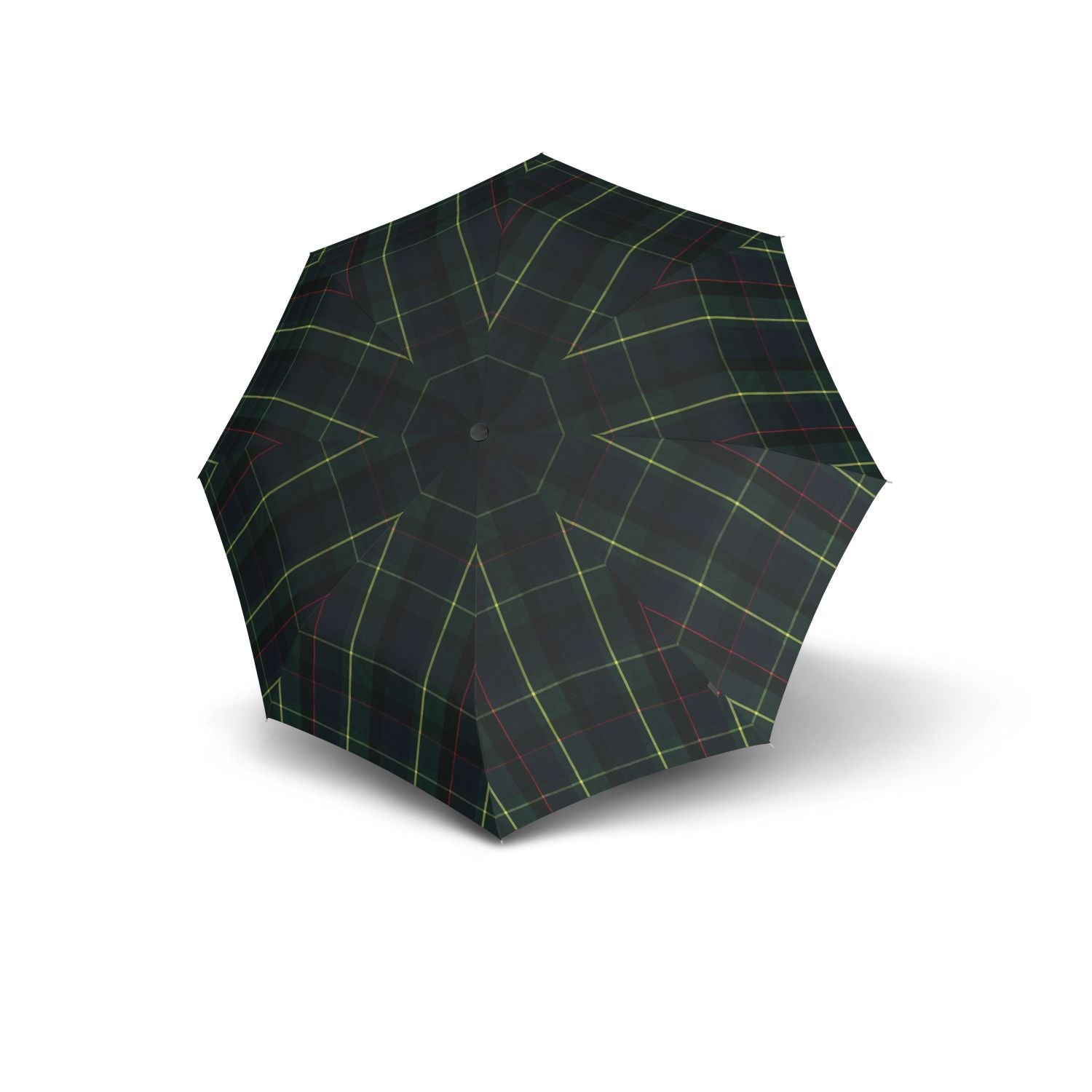 Knirps T.200 Medium Duomatic Umbrella - Check Hunter