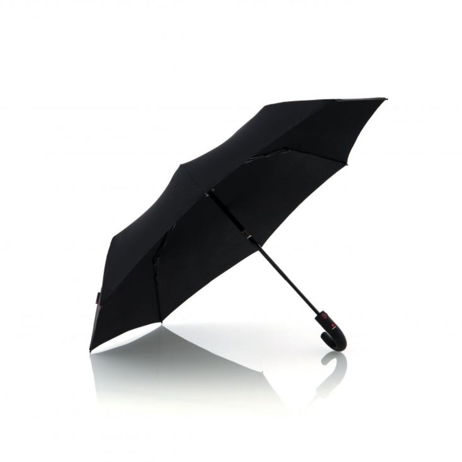 Knirps T.260 Medium Duomatic With Crock Handle Umbrella - Black