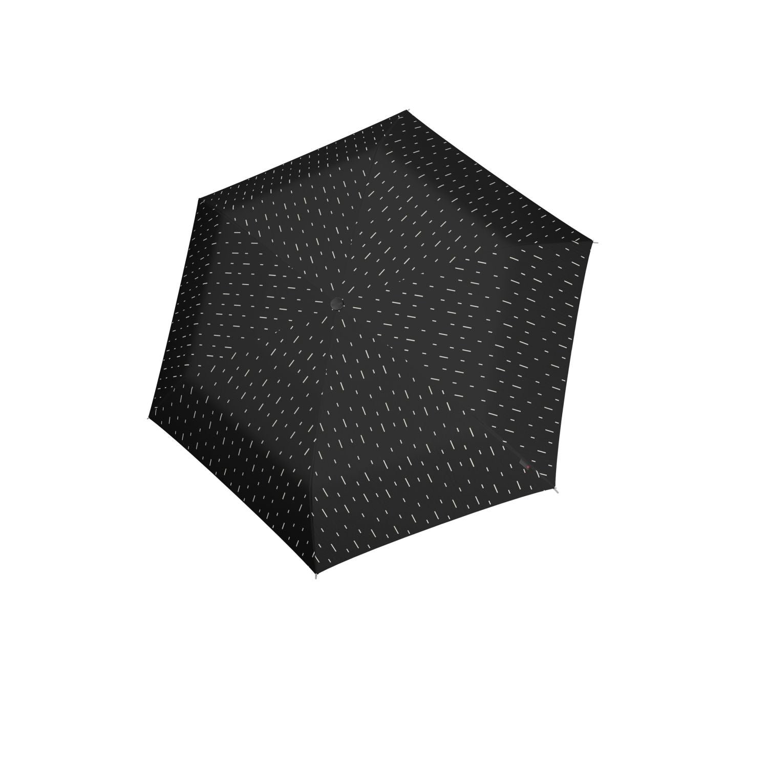 Knirps U.200 Ultra Light Duomatic Umbrella - Rain Black (Print)
