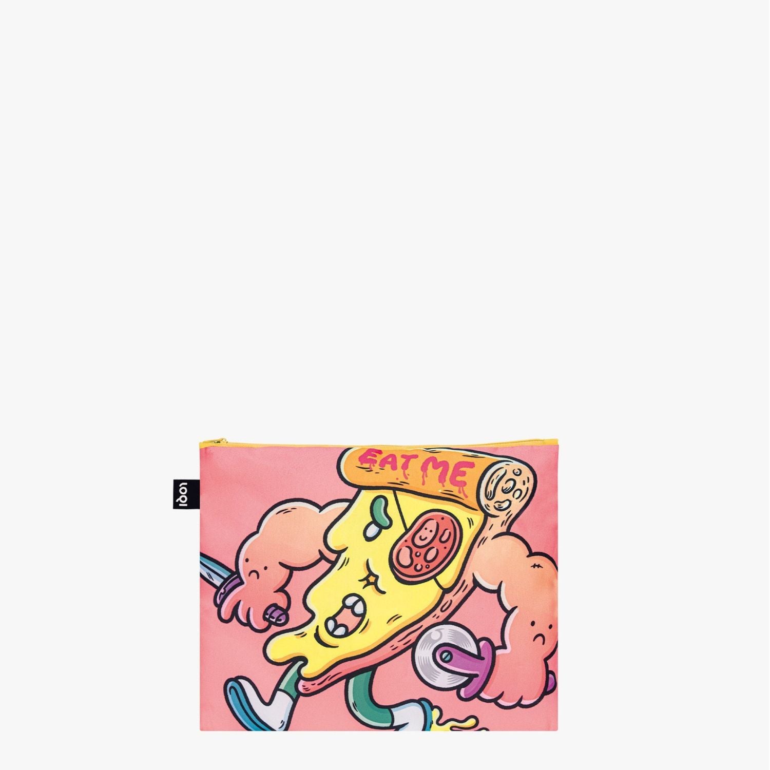 LOQI Artist Zip Pockets - Brosmind - Slasher The Slice & Eat Your Greens Recycled