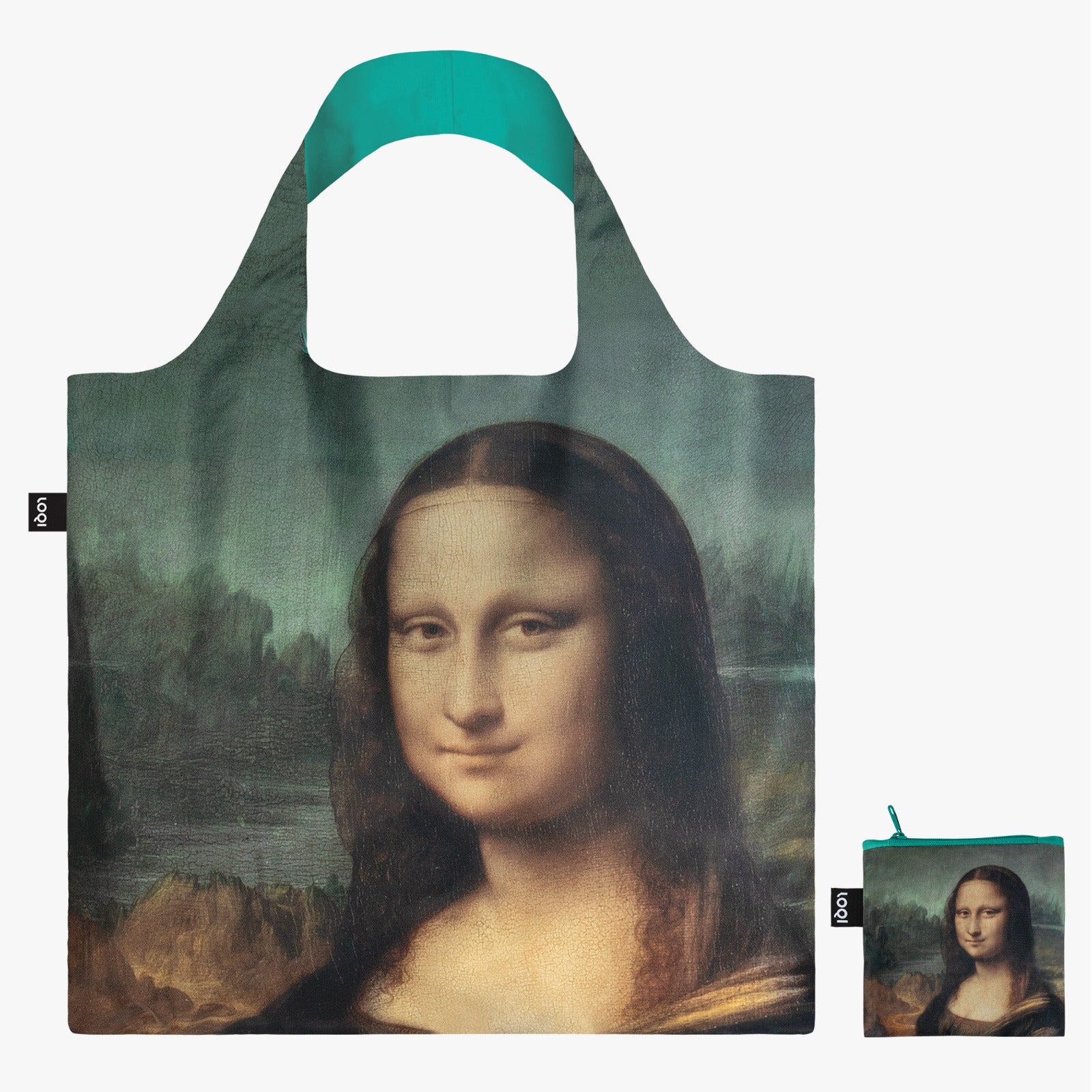LOQI Leonardo Da Vinci Foldable Tote Bag - Mona Lisa