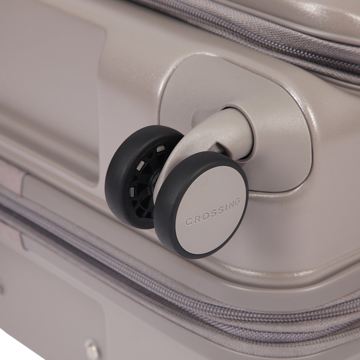 CROSSING INVI 20" Carry On Expandable Luggage With Front & Middle Access V3 - Latte