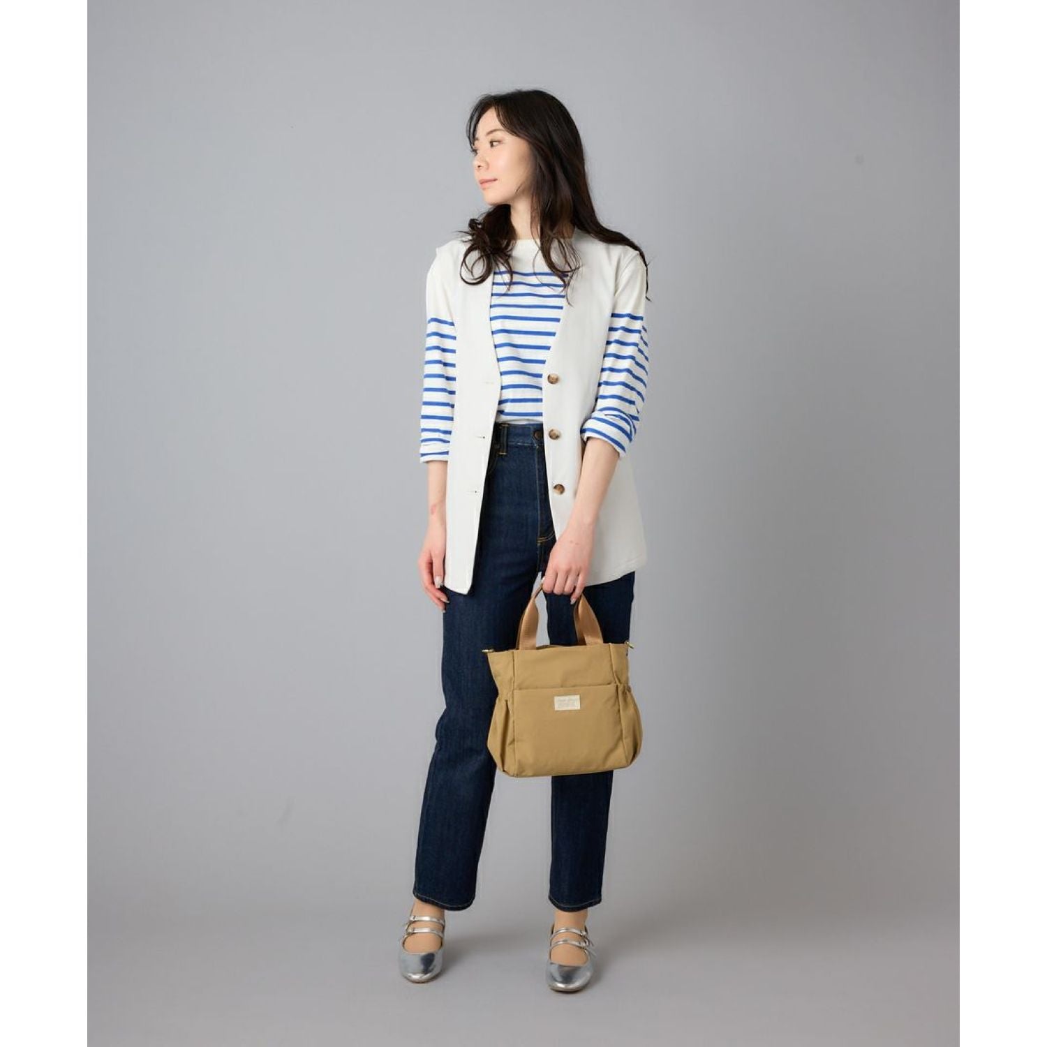 Legato Largo Fuwari 2Way A5 Tote Bag (Dark Pink)