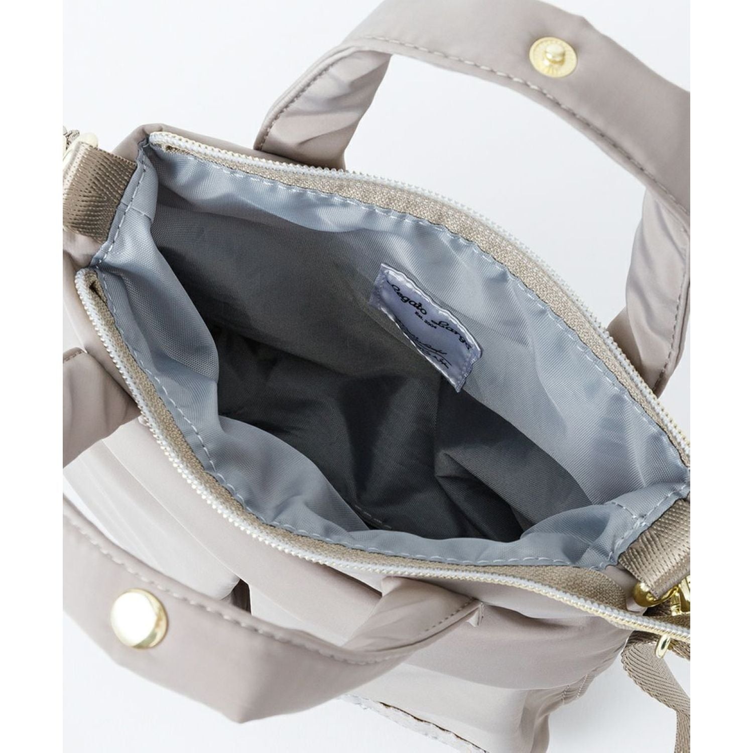 Legato Largo Helmet Bag 2Way Mini Shoulder Bag (Grey Beige)