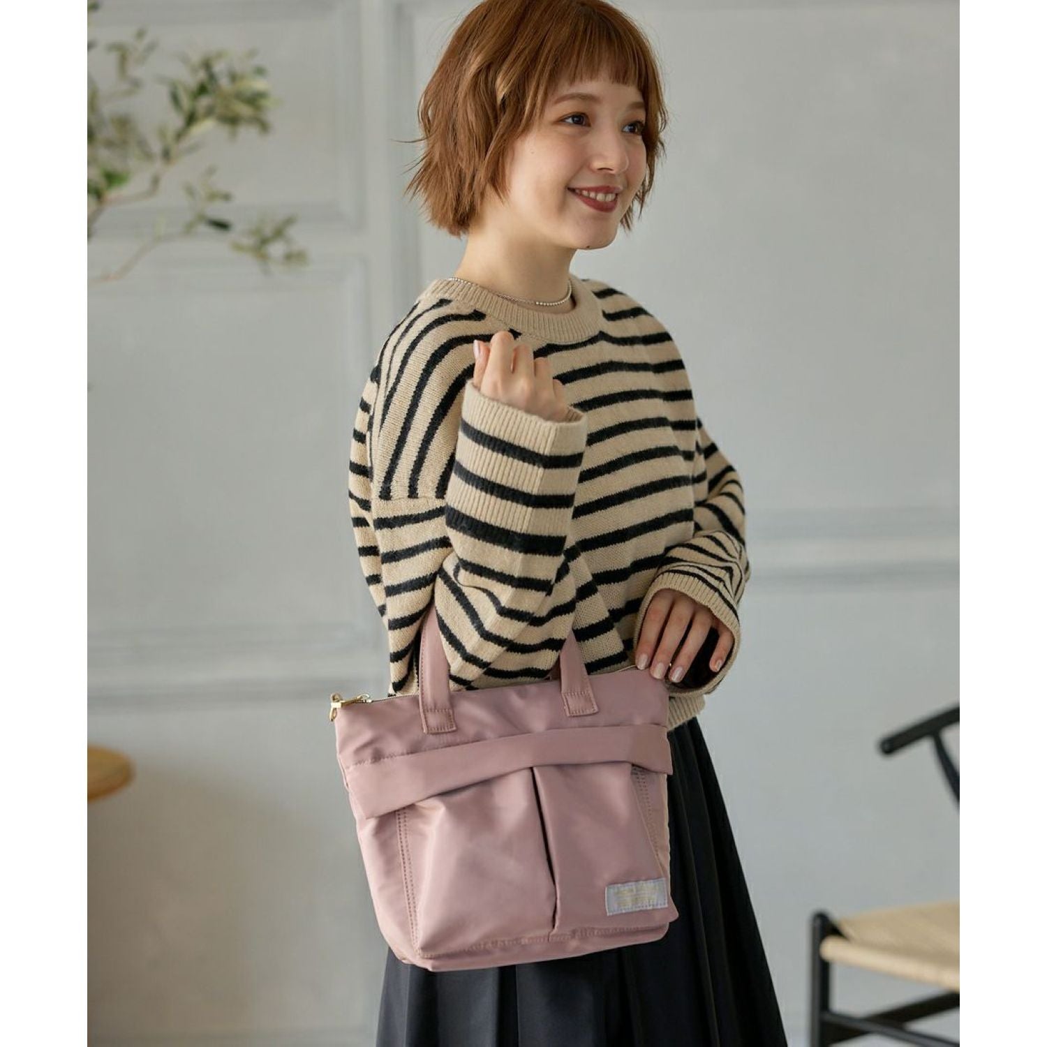 Legato Largo Helmet Bag 2Way Shoulder Bag (Pink)