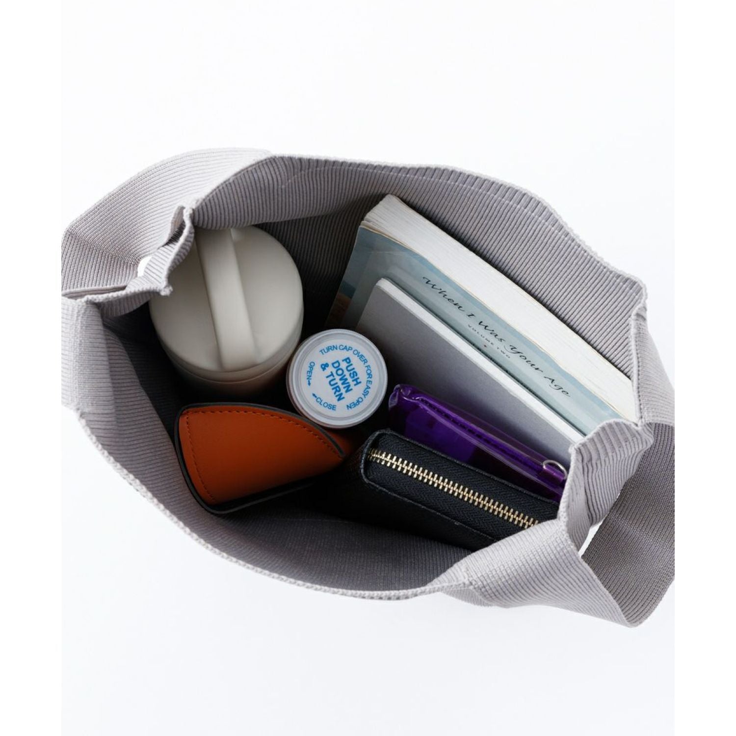 Legato Largo Knit Series Knit Bag M (Yellow)