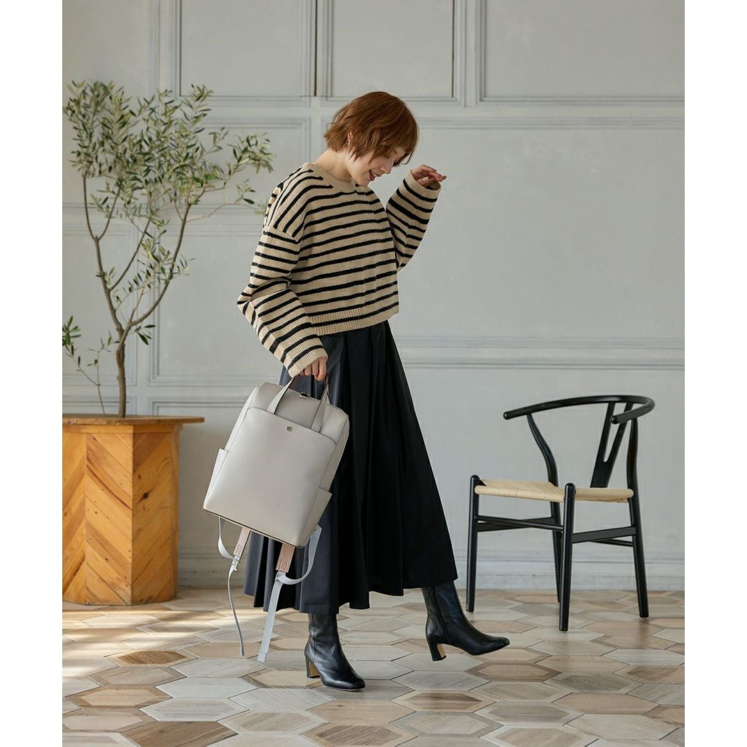 Legato Largo Light Weight Series Laptop Backpack (Ivory)