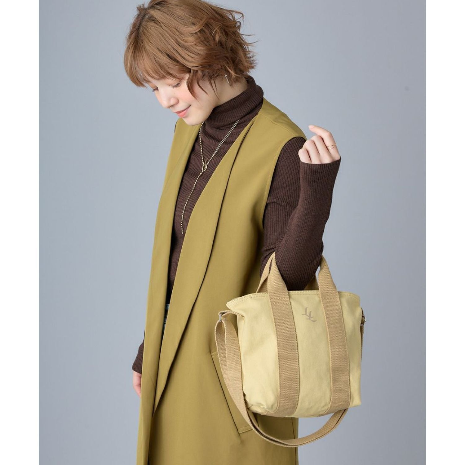 Legato Largo Ll Canvas Series 2Way Shoulder Bag (Mint Green)