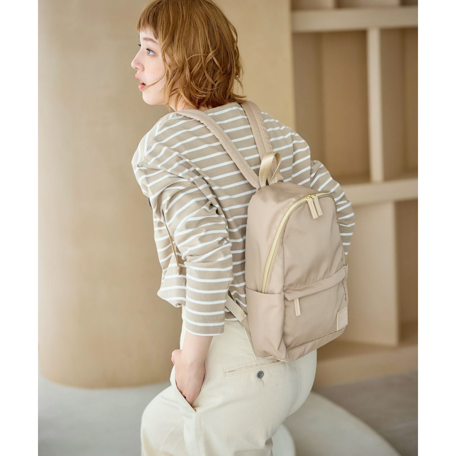 Legato Largo Silky Mini Backpack (Light Blue)
