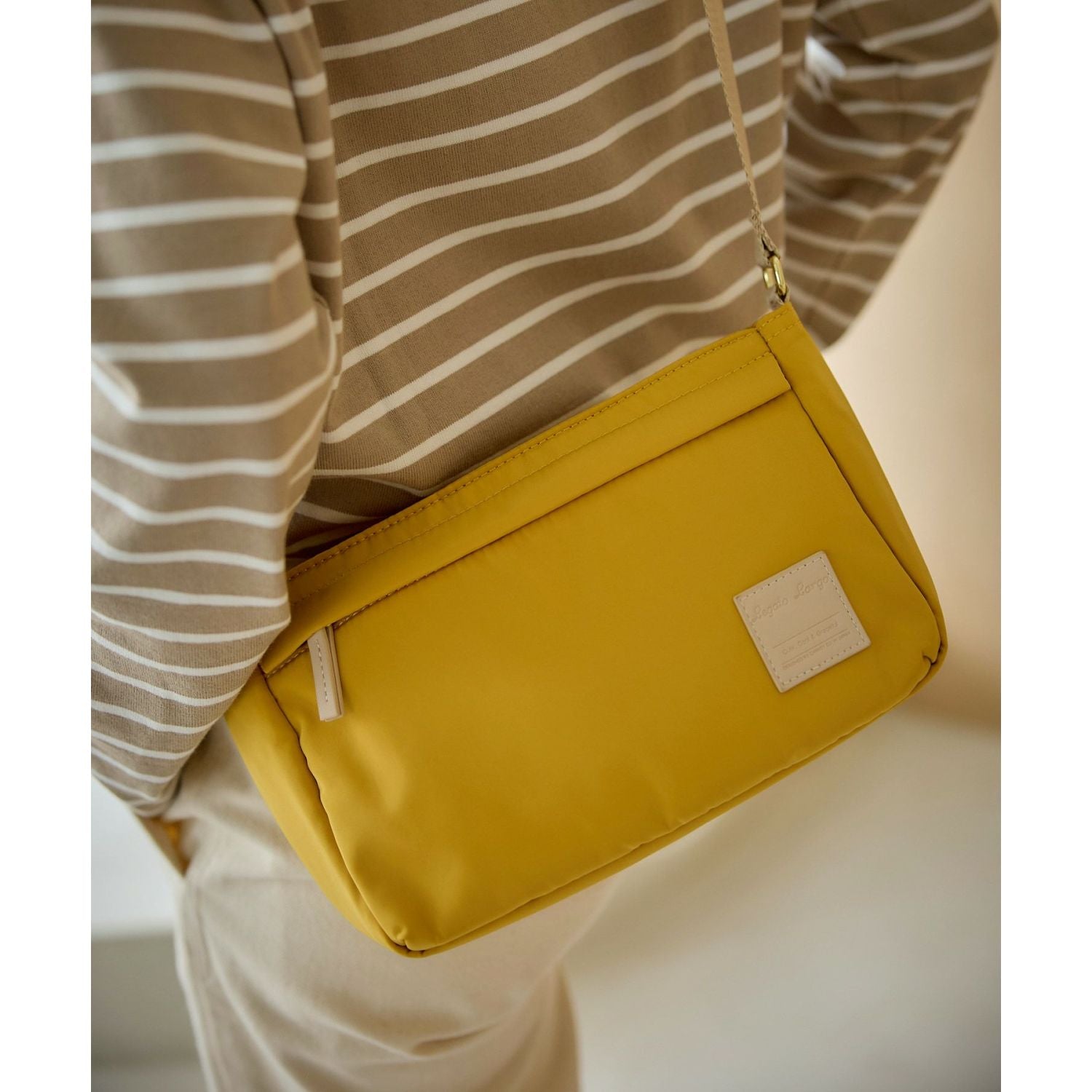 Legato Largo Silky Mini Shoulder Bag (Light Blue)