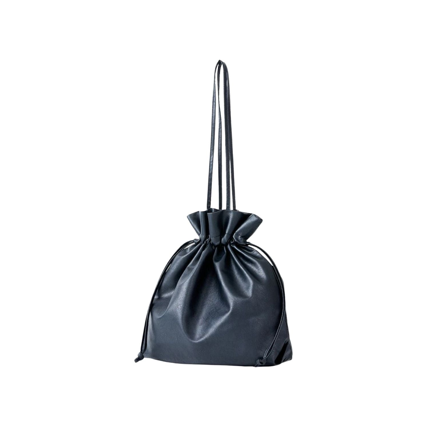 Legato Largo Washable Drawstring A4 Tote Bag (Black)