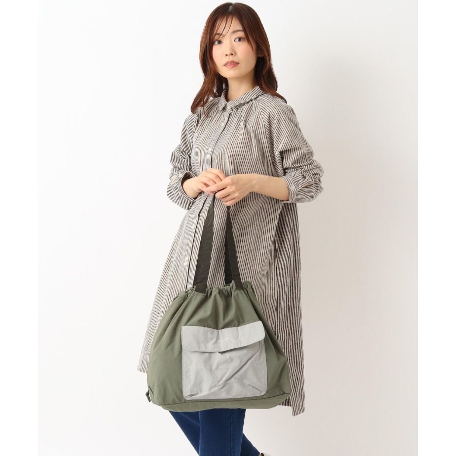 Legato Largo Yokubari A4 Tote Bag (Olive)