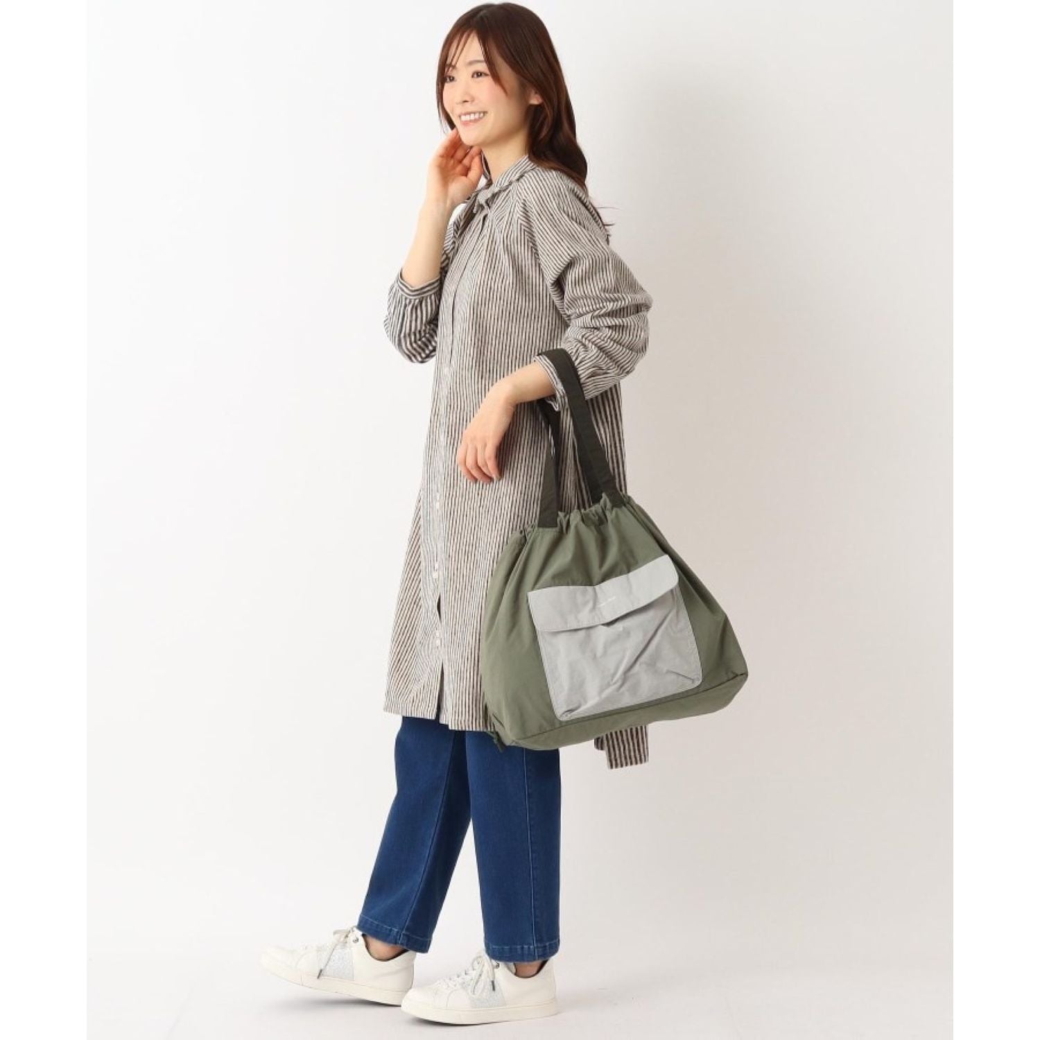 Legato Largo Yokubari A4 Tote Bag (Olive)