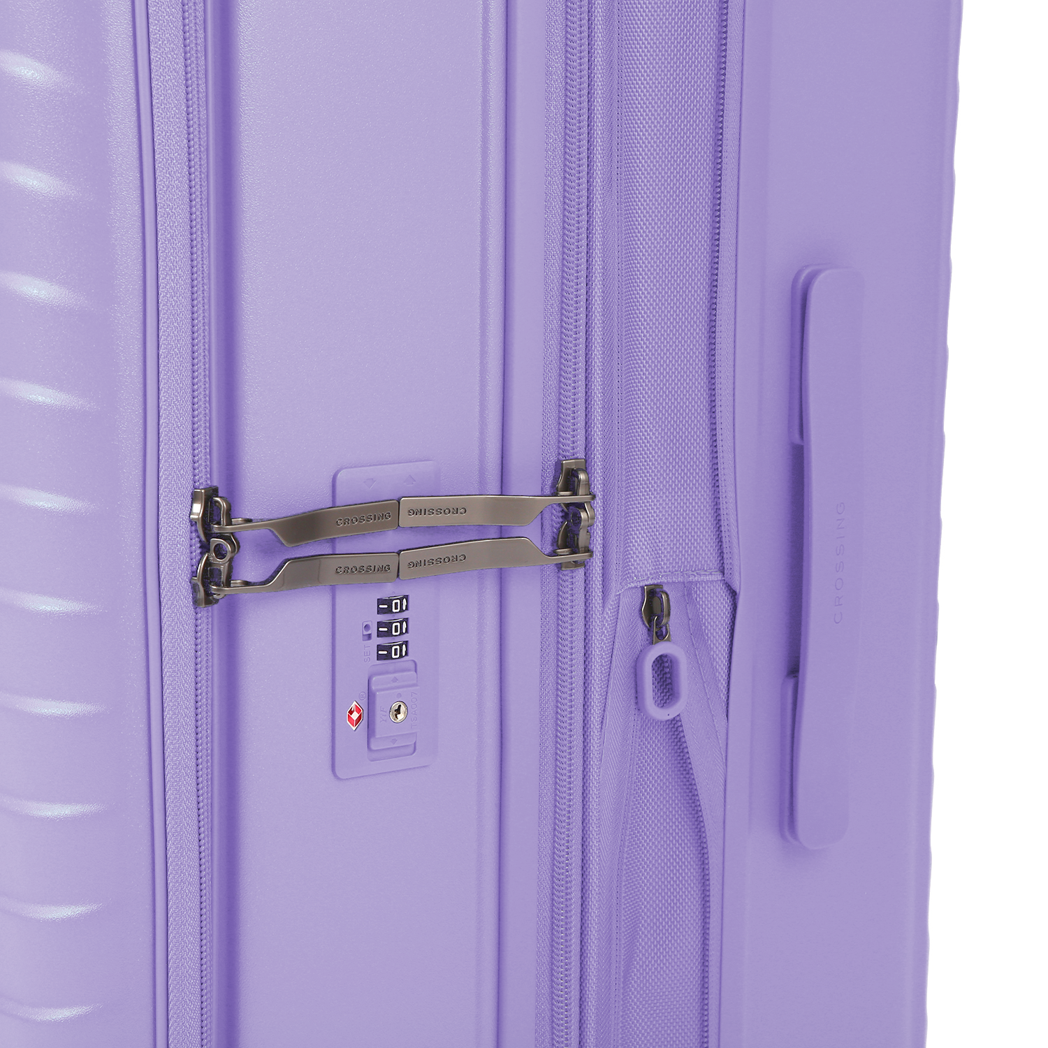 CROSSING INVI 25" Medium Expandable Luggage With Front & Middle Access V3 - Lilac