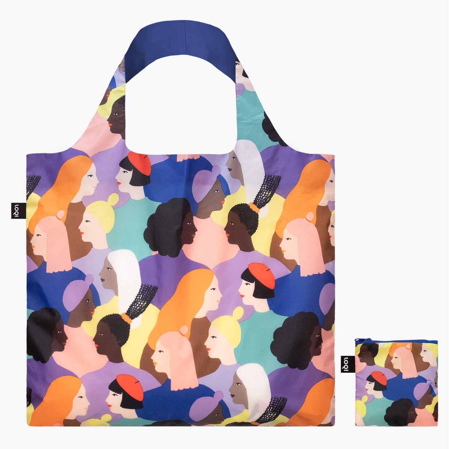 LOQI Artist Foldable Bag - Glitter Power - Sisters Recycled Bag