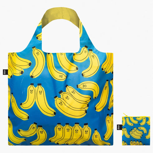 LOQI Artist Foldable Bag - Tess Smith-Roberts - Bad Bananas Recycled B ...