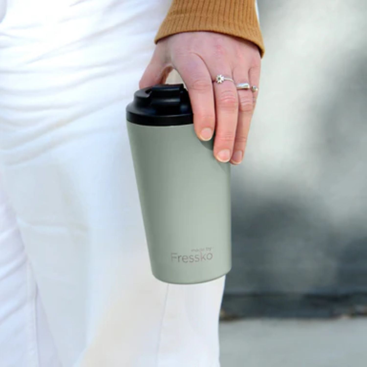 Made By Fressko Grande 16oz Insulated Stainless Steel Cup - Sage