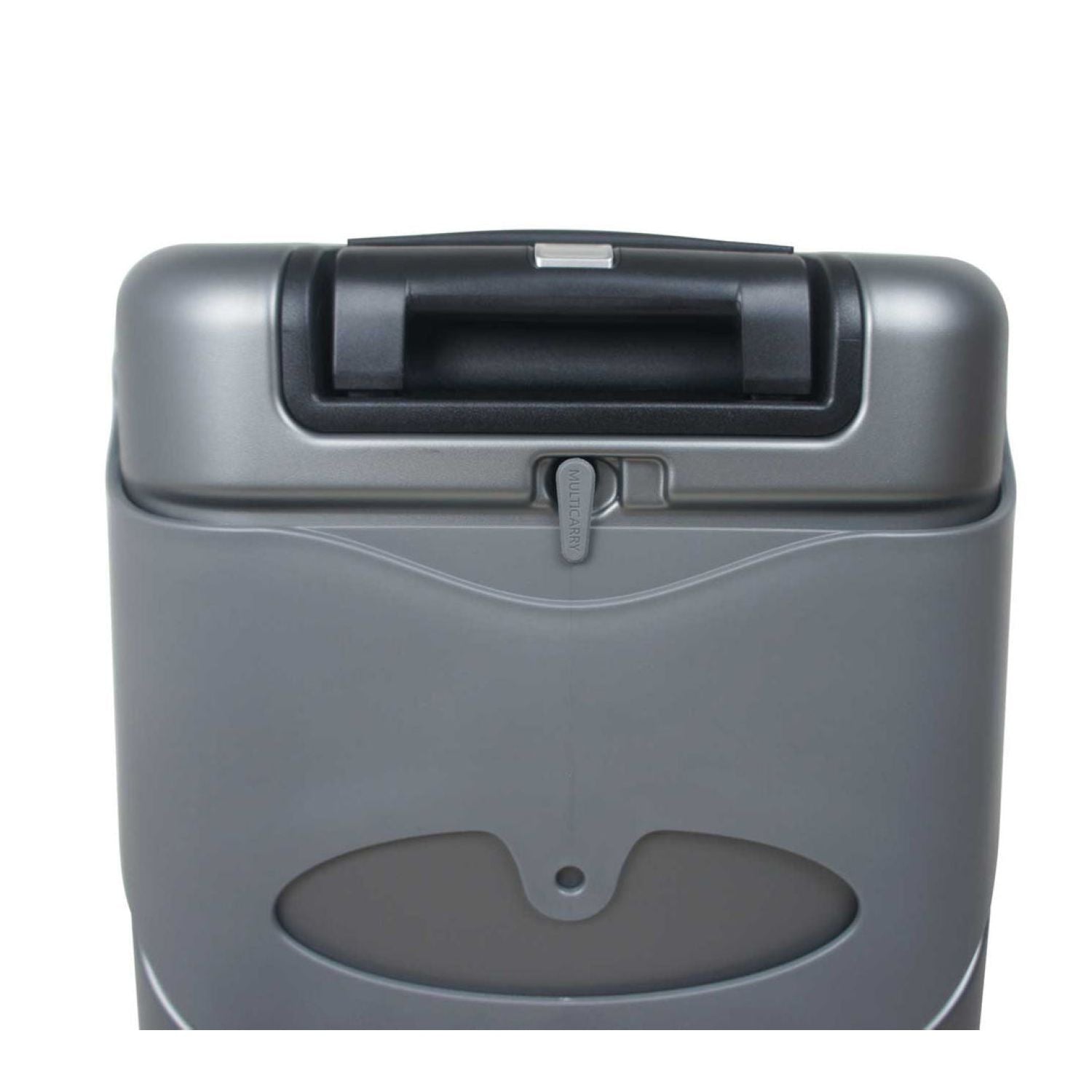 MiaMily Multicarry Carry On 18 Inch Luggage with Built-in Seat for Children (Charcoal Grey)