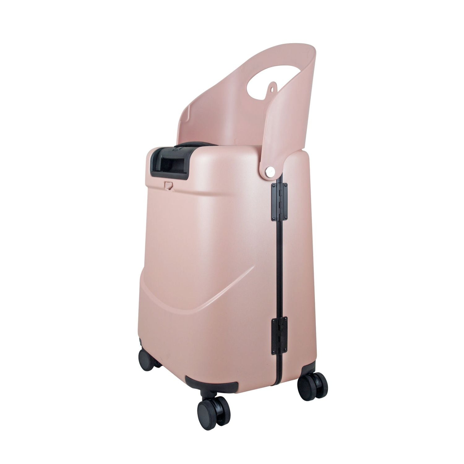 MiaMily Multicarry Carry On 18 Inch Luggage with Built-in Seat for Children (Dusty Pink)