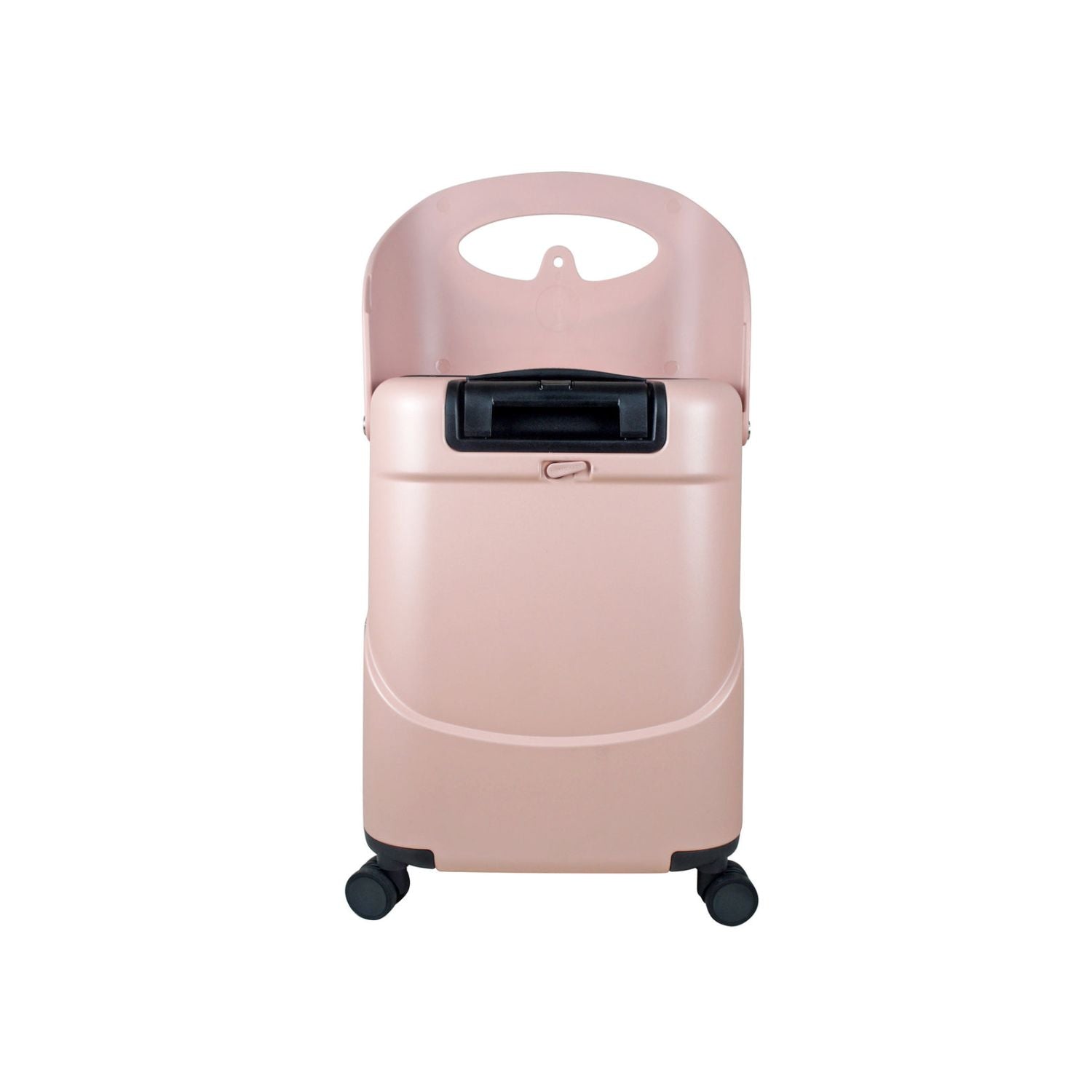 MiaMily Multicarry Carry On 18 Inch Luggage with Built-in Seat for Children (Dusty Pink)